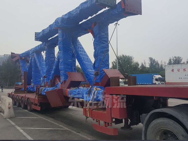 超長、超寬、超高貨物運輸到澳門，澳門矮排車運輸案例圖