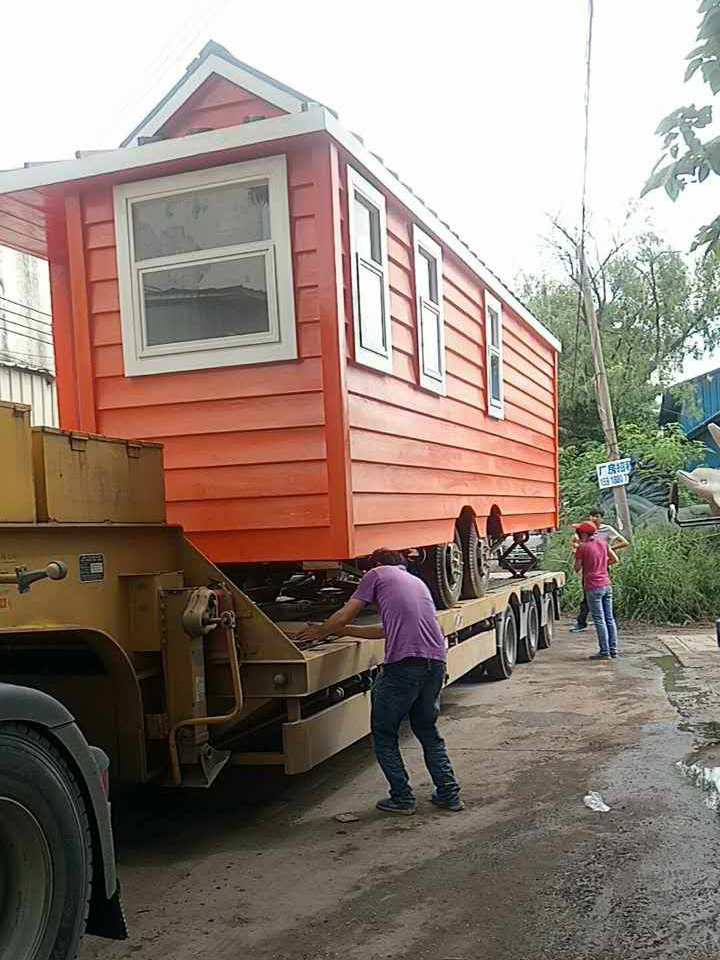 江門(mén)到香港物流專線，江門(mén)到香港移動(dòng)房車(chē)運(yùn)輸案例